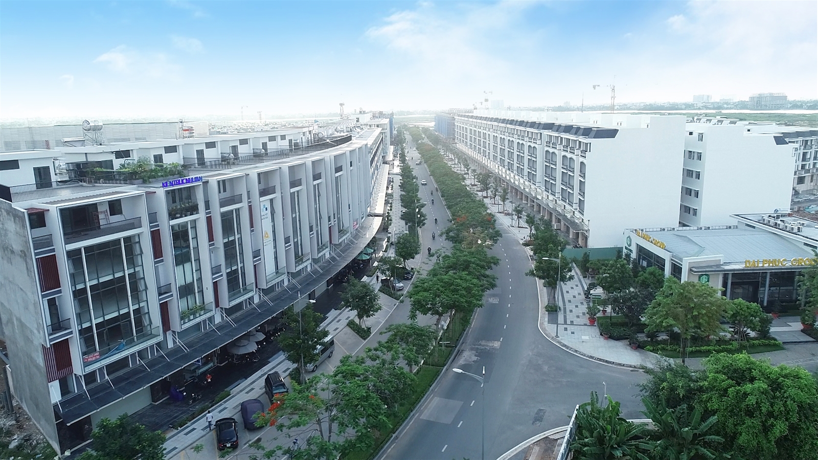 Truc đường Nguyễn Thị Nhung khu đô thị Vạn Phúc City